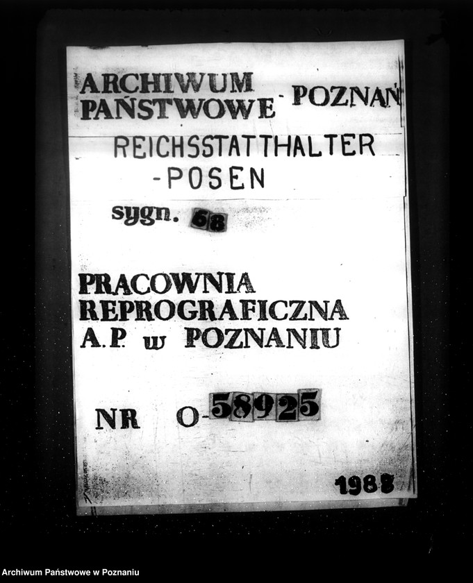 Obraz 1 z jednostki "Landeskulturtagung- korespondencja, spisy zaproszonych osób"