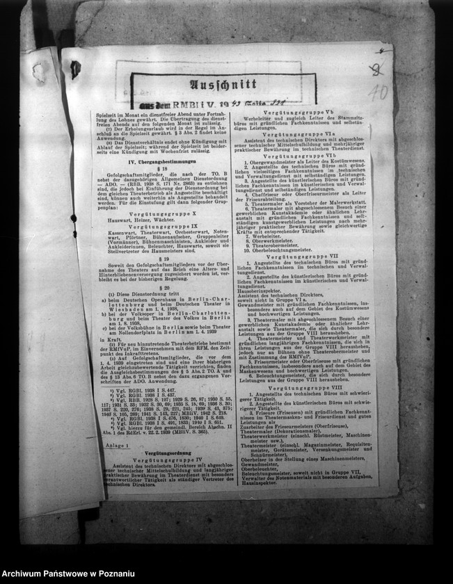 Obraz 14 z jednostki "Besoldungsbestimmungen. Schmutzanlagen. Beschäftigung von Polen."