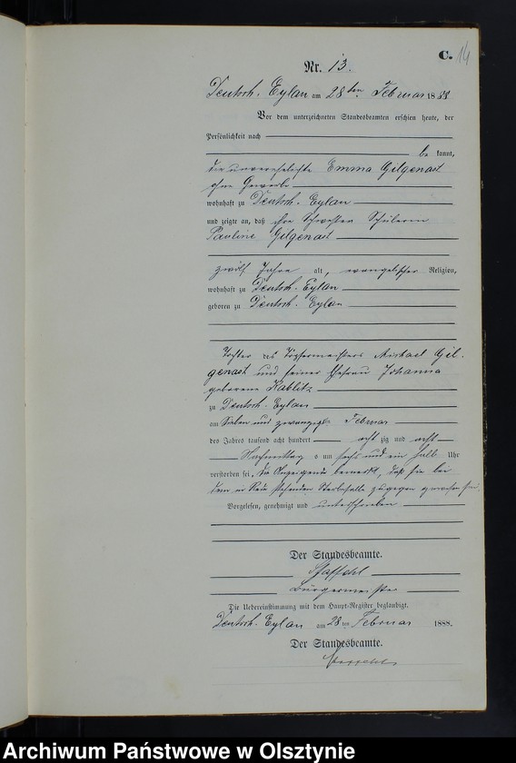 image.from.unit.number "Sterbe-Neben-Register Nr 1 - 100"
