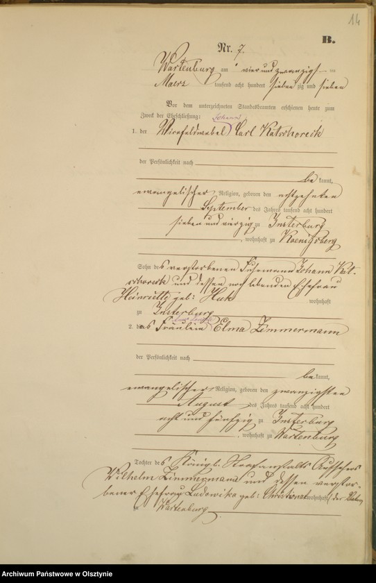 image.from.unit.number "Heiraths-Haupt-Register nr 1 - 37"