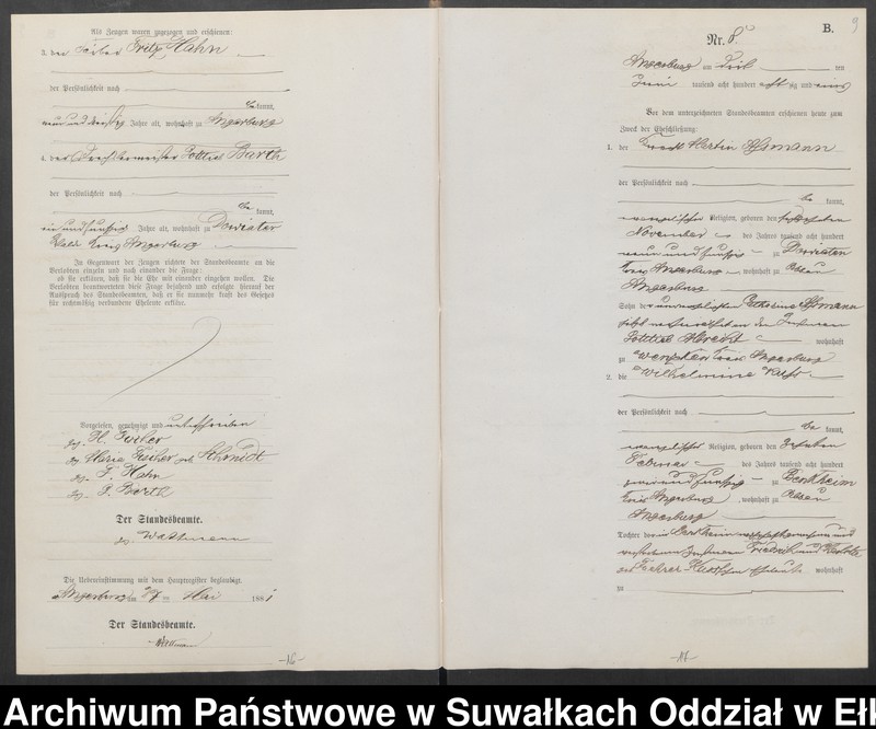 image.from.unit.number "Heiraths-Neben-Register des Preussischen Standes-Amtes Angerburg Kreis Angerburg"