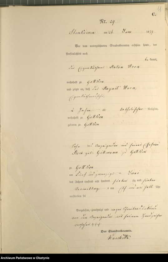 image.from.unit.number "Sterbe-Haupt-Register Nr 19 - 52,65 - 68,71 - 76"