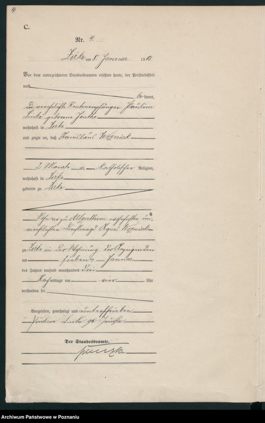 Obraz 7 z jednostki "Sterbe-Haupt-Register"