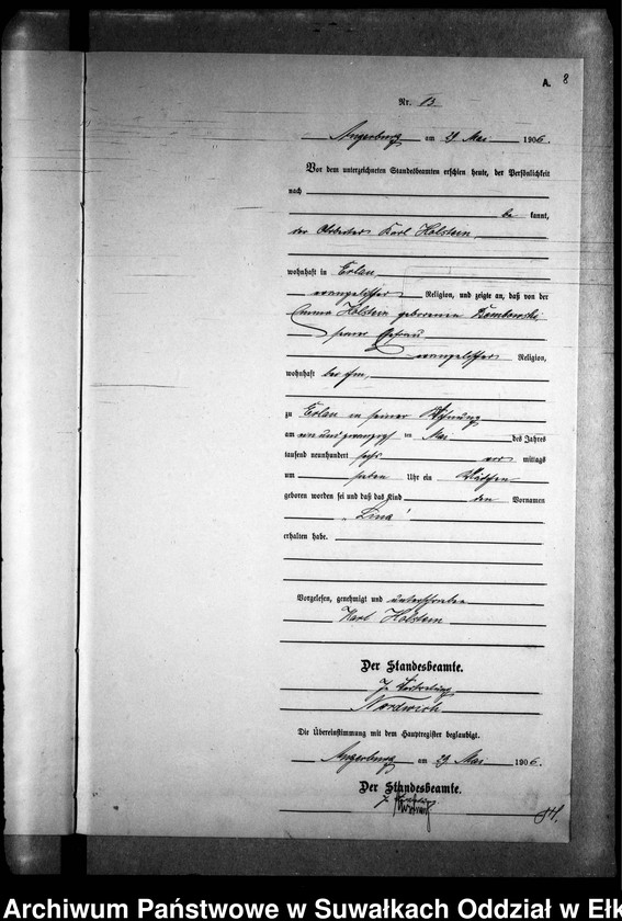 image.from.unit.number "Geburts-Neben-Register des Preussischen Standes-Amtes Kehlen Kreis Angerburg"