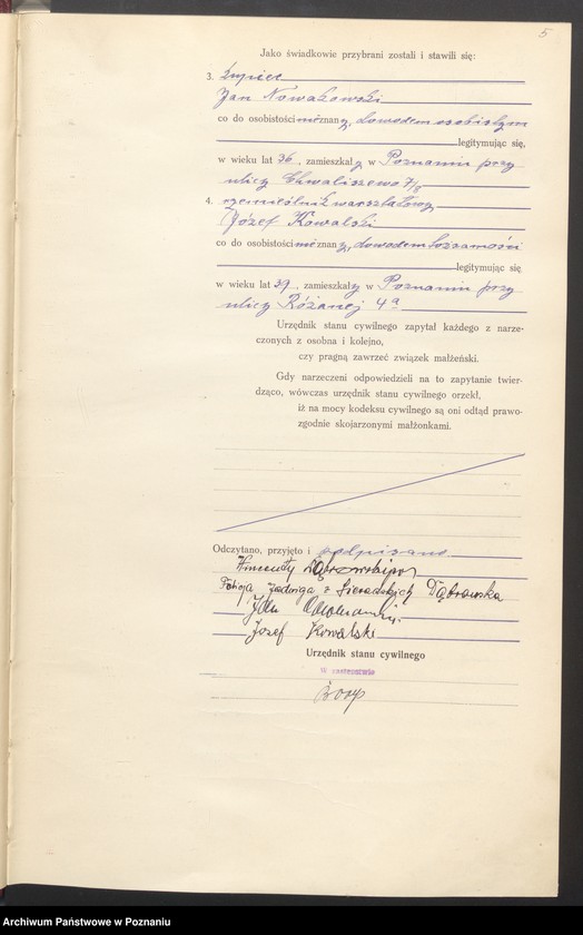 Obraz 7 z jednostki "Księga miejscowa małżeństw tom III [Rejestr główny małżeństw]"
