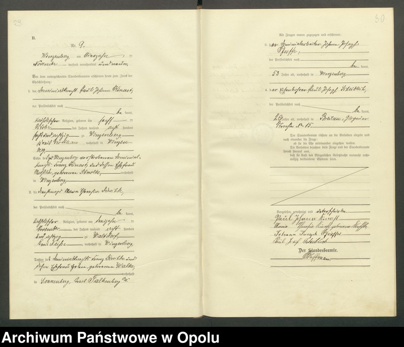 image.from.unit.number "Heirats-Register (Haupt-Register) Standesamt Winzenberg 1908 vol. 1 No. 1 bis 1912 No. 4."