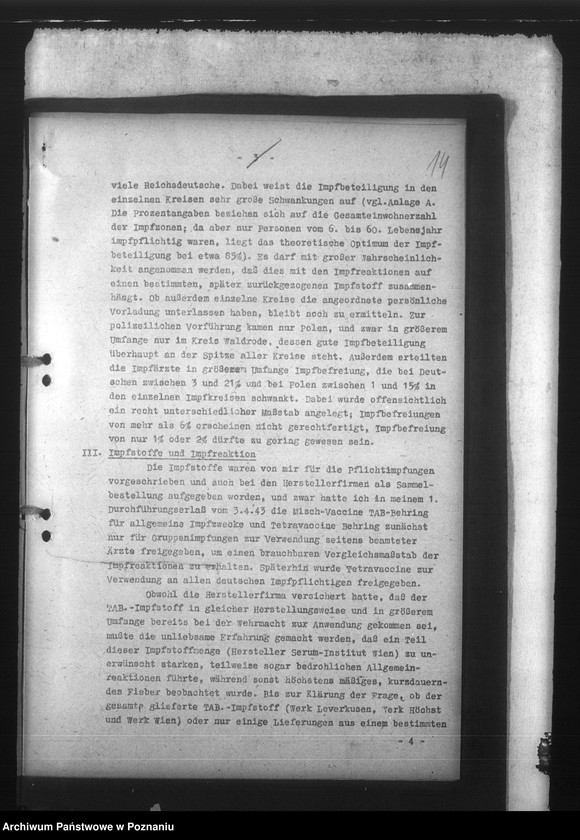 Obraz 20 z jednostki "Typhus - Impfberichte"