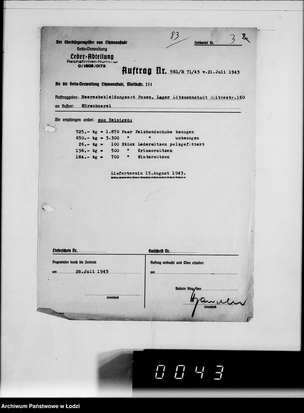 Obraz 7 z jednostki "Auftrag R.71/43 H BA.L L