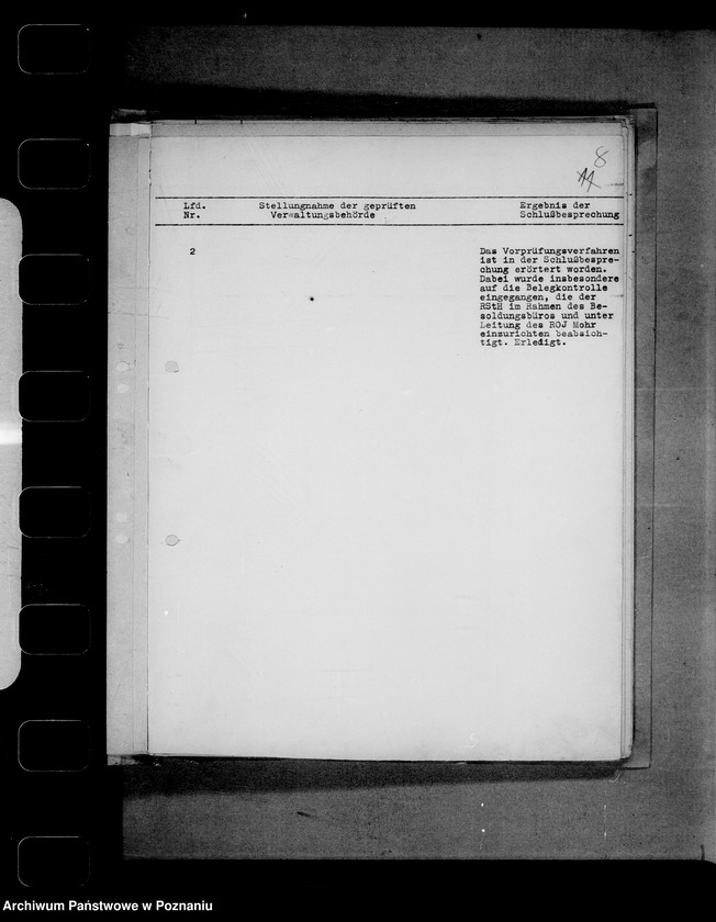 Obraz 12 z jednostki "Rechnungshof- Beantwortung der Erinnerungen"