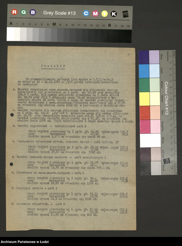 Obraz 2 z jednostki "Reforma płac; protokoły z zebrań zakładowych"