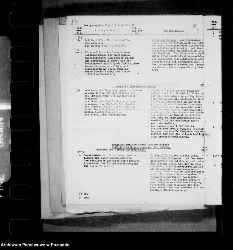 Obraz 17 z jednostki "Auszüge aus Haushaltsplänen, Kassenanschläge, Kassenabschlüsse etc."