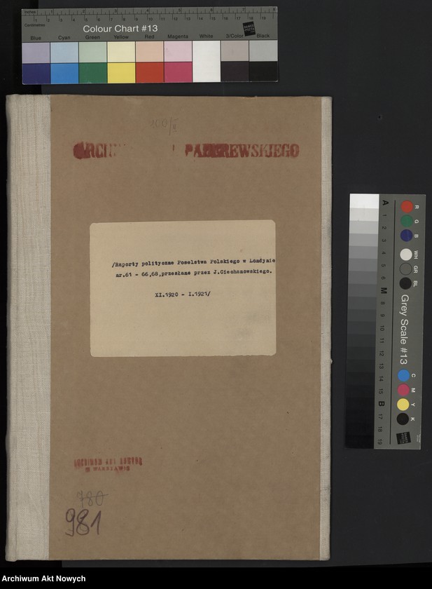 image.from.unit.number "Raporty polityczne Poselstwa Polskiego w Londynie nr 61-66,68, przesłane przez J. Ciechanowskiego"