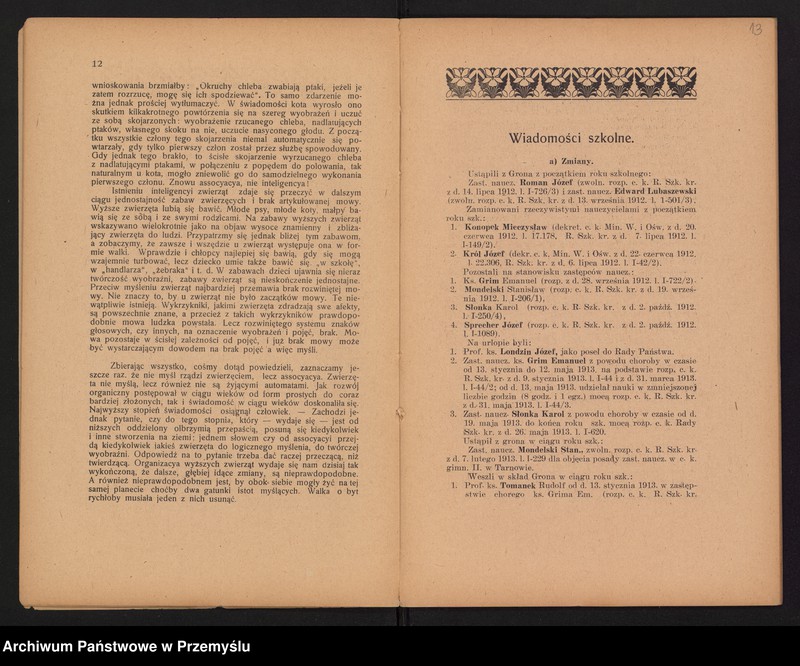 image.from.unit.number "XVIII Sprawozdanie dyrekcji c.k. gimnazjum polskiego w Cieszynie za rok szkolny 1912/13"