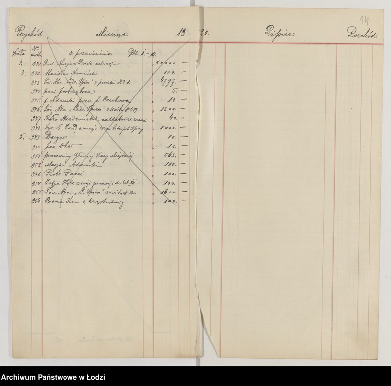 Obraz 16 z jednostki "Księga kasowa"