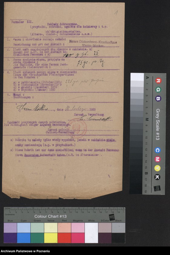 Obraz 3 z jednostki "[Wykazy zakładów dobroczynnych w Toruniu w związku z racjonowaniem żywności]"