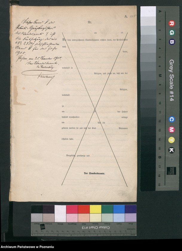 Obraz 2 z jednostki "Księga miejscowa urodzeń tom V [Rejestr główny urodzeń]"