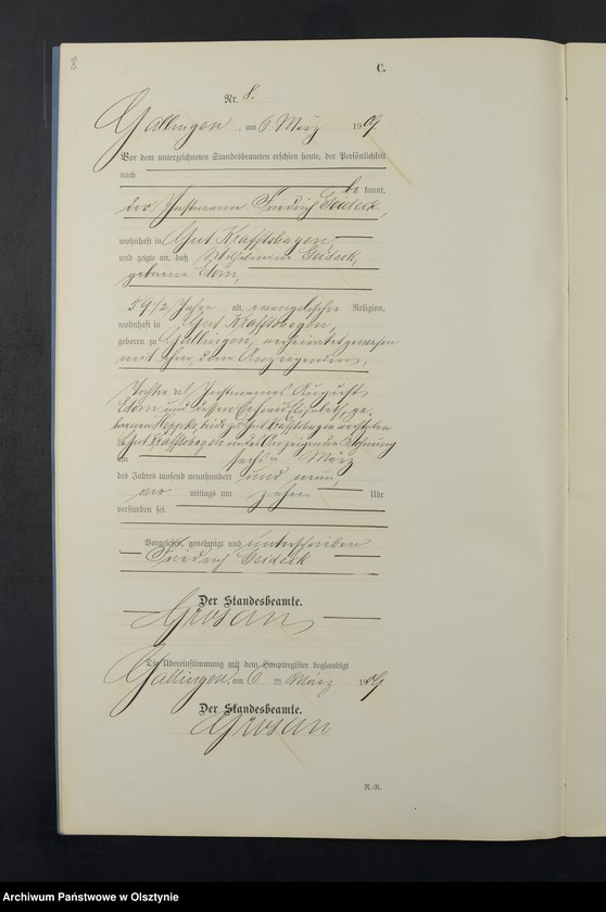 image.from.unit.number "Sterbe-Neben-Register Nr 1 - 28"
