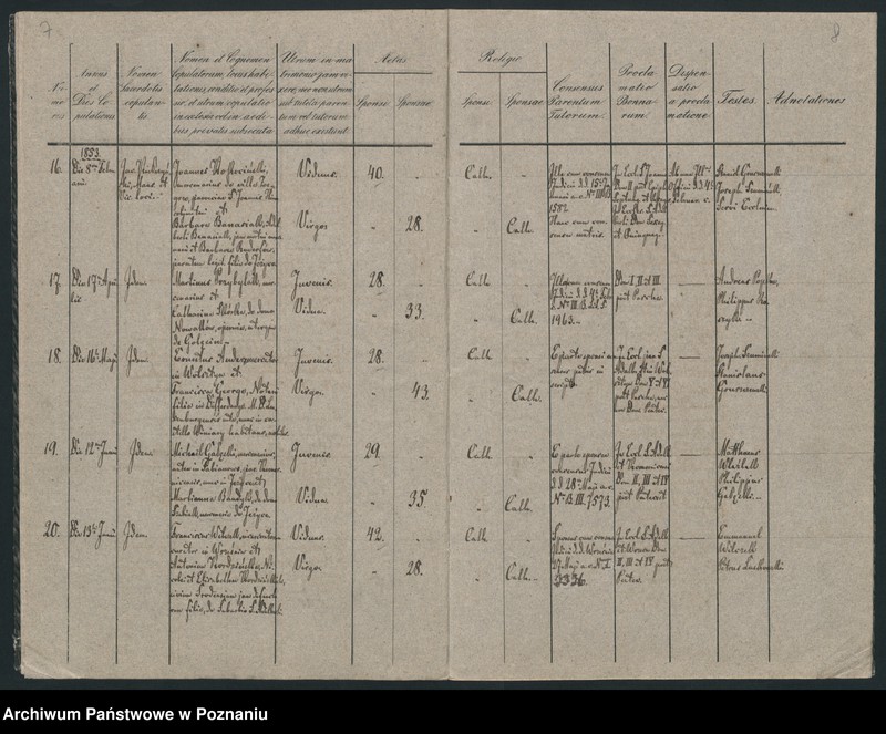 Obraz 6 z jednostki "Księga małżeństw"