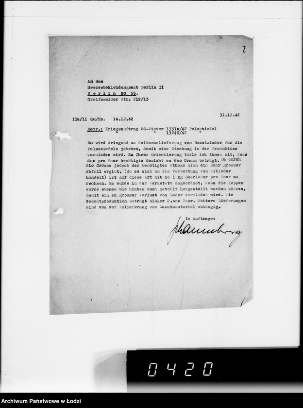 Obraz 6 z jednostki "Ausgehende Tagescopien I 101"