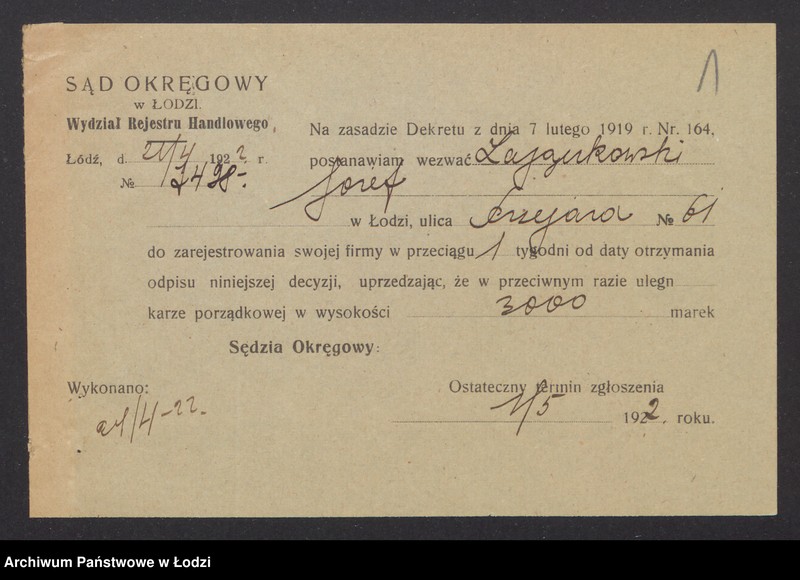 Obraz 3 z jednostki "Józef Zajączkowski – skład prasy"