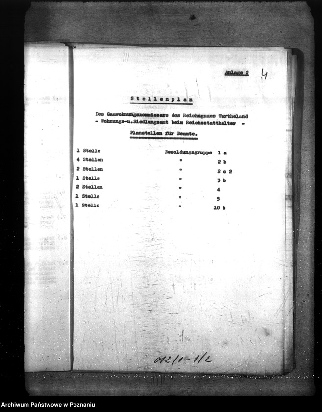 Obraz 8 z jednostki "Organisation des Wohnungs- und Siedlungsamts"