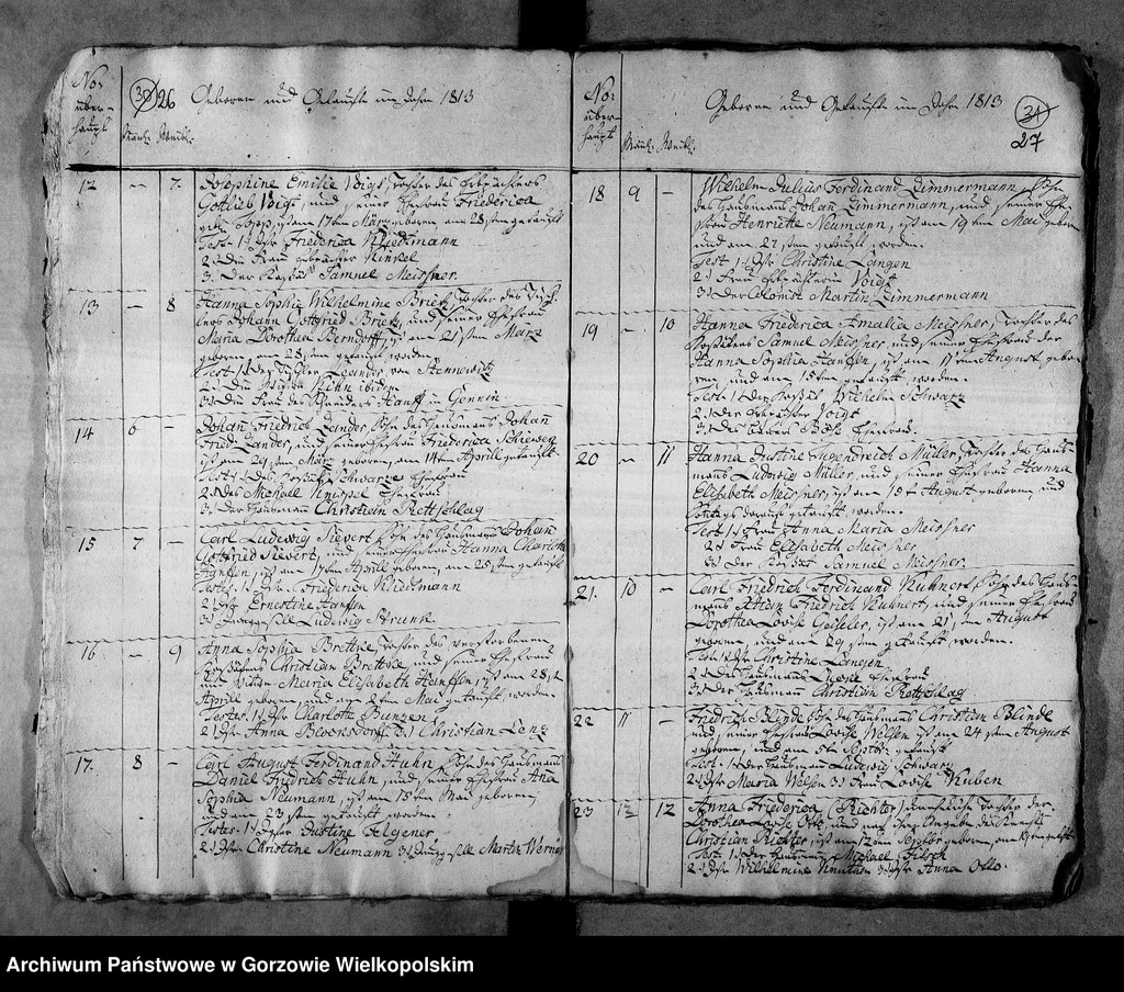 image.from.unit.number "Duplikate der Kirchenbücher von der Parochie Stennewitz: Dühringshof (Bogdaniec), Friedrichsberg (Motylewo), Gennin (Jenin)"