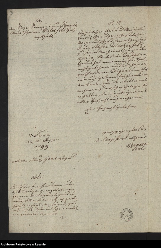 Obraz 5 z jednostki "[Handelskonzessionan für die Schutzjuden Johann Leipziger und Simon Wolff aus Feilchenfeld]"