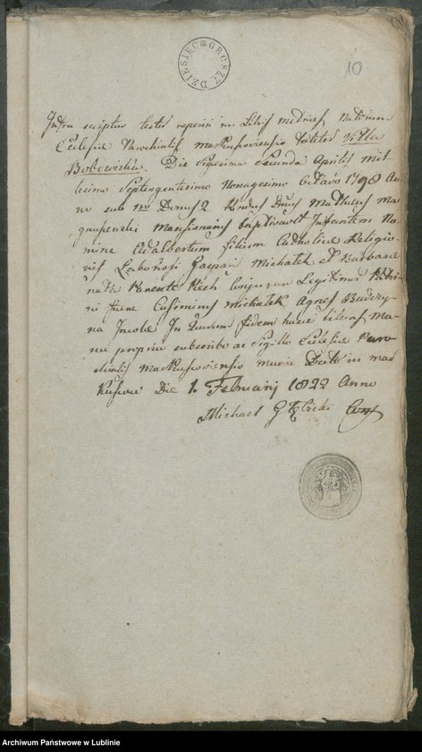 image.from.unit.number "Alegaty do ksiąg urodzeń, zapowiedzi, małżeństw i zgonów z lat 1822 - 1823"