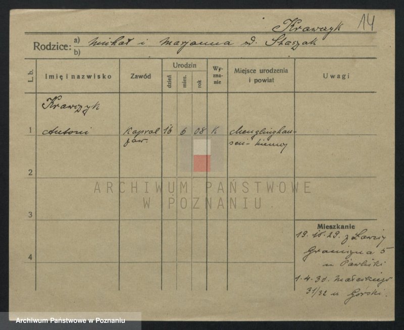 image.from.unit.number "Krawczyk (samotni mężczyźni i kobiety) - Kreczko"