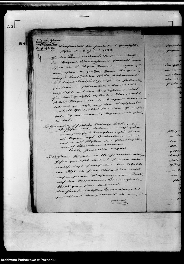 Obraz 8 z jednostki "Akta in Denuntiationssachen wider den Oekonomiekommissarius Wendt zu Wągrowiec."