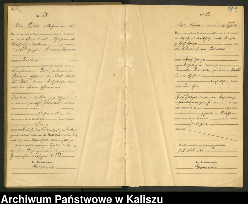 Obraz 13 z jednostki "[Księga urodzeń]"