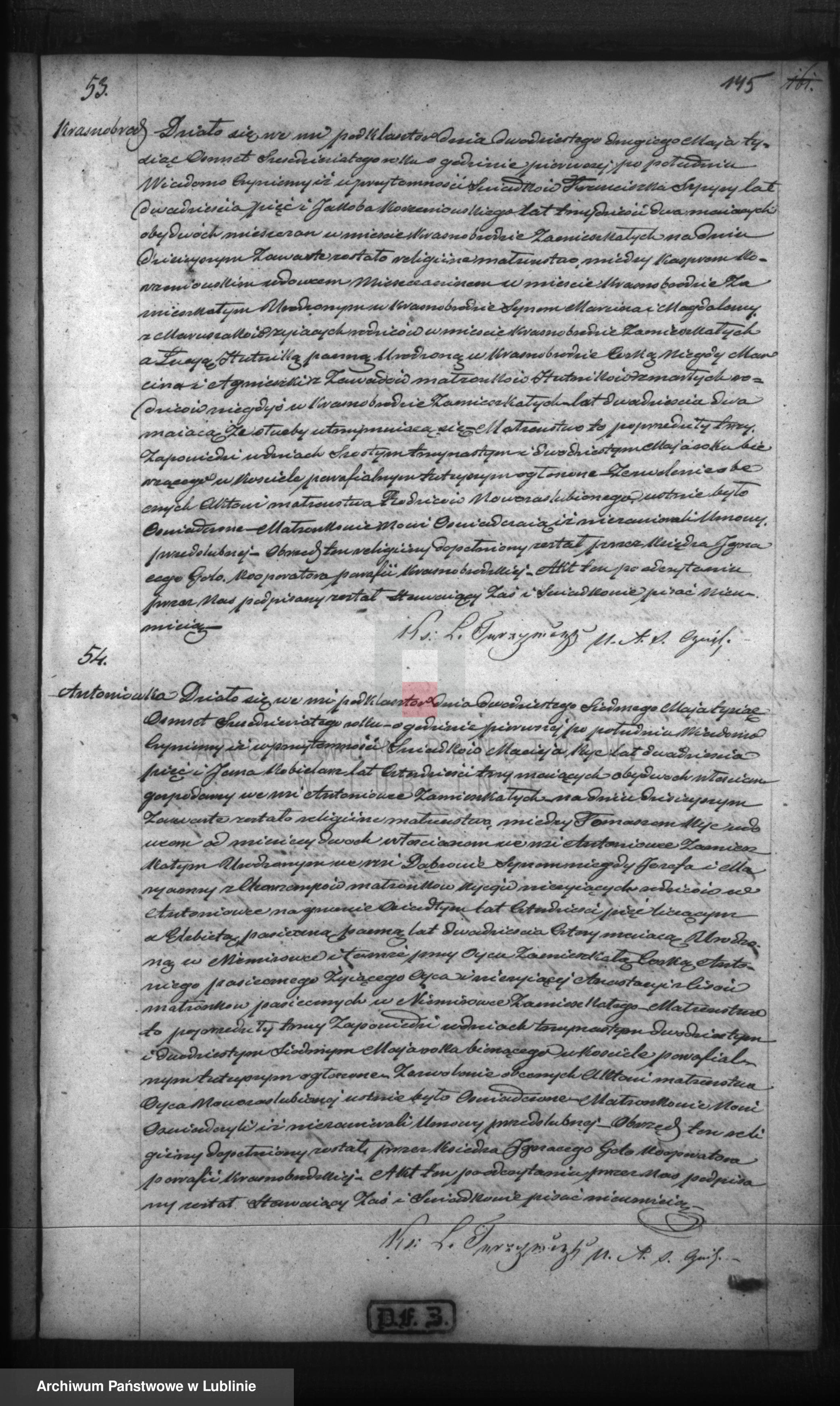 Skan z jednostki: Księga urodzeń, małżeństw i zgonów