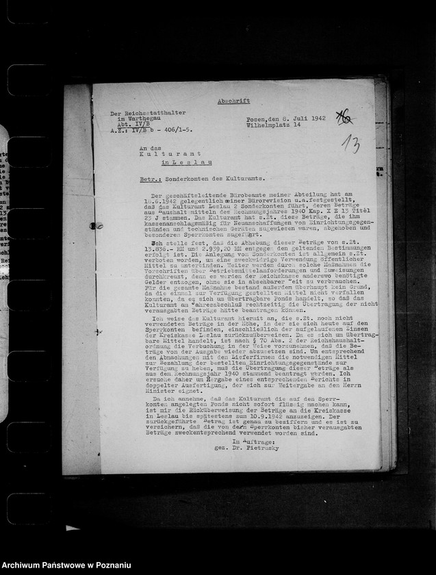 Obraz 17 z jednostki "Rechnungshof- Beantwortung der Erinnerungen"