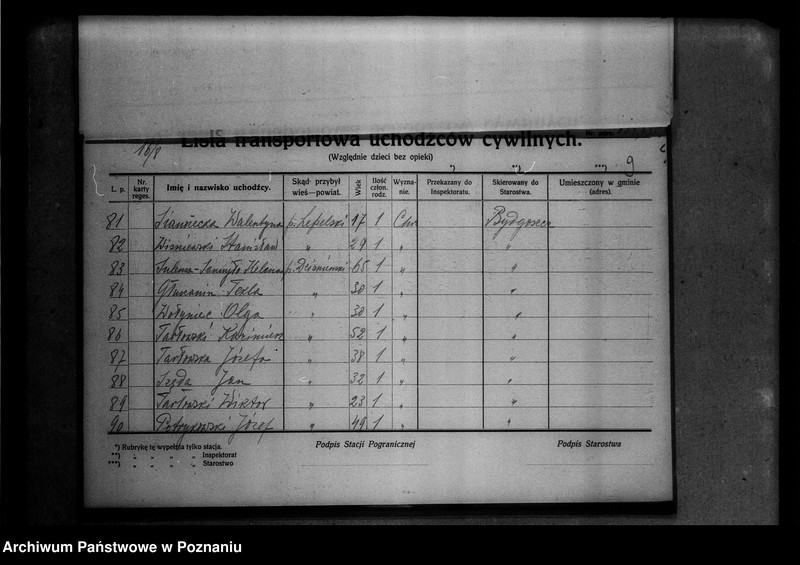 Obraz 13 z jednostki "Lista uchodźców cywilnych."