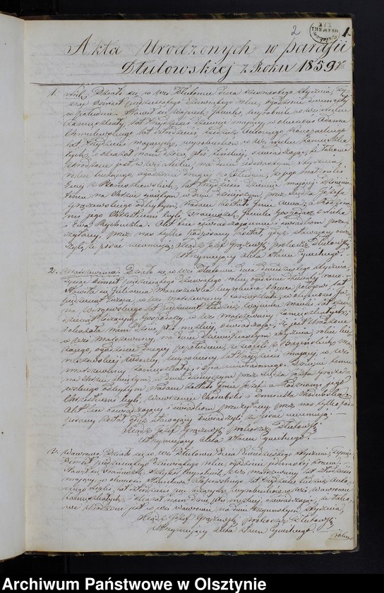 image.from.unit "Duplikat Akt Urodzonych Zaślubionych i Zmarłych w Parafii Dłutowskiej z Roku 1859-go"