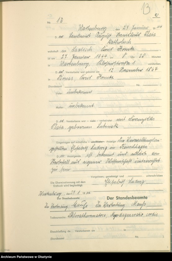 image.from.unit.number "Sterbebuch /Zweitbuch/ Nr 1 - 213"