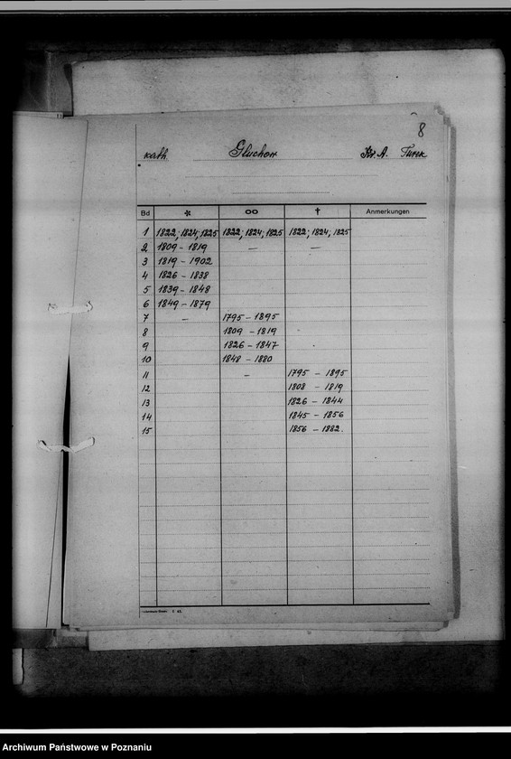 Obraz 12 z jednostki "Bücherverzeichnis betreff: Kreissippenamt Turek"