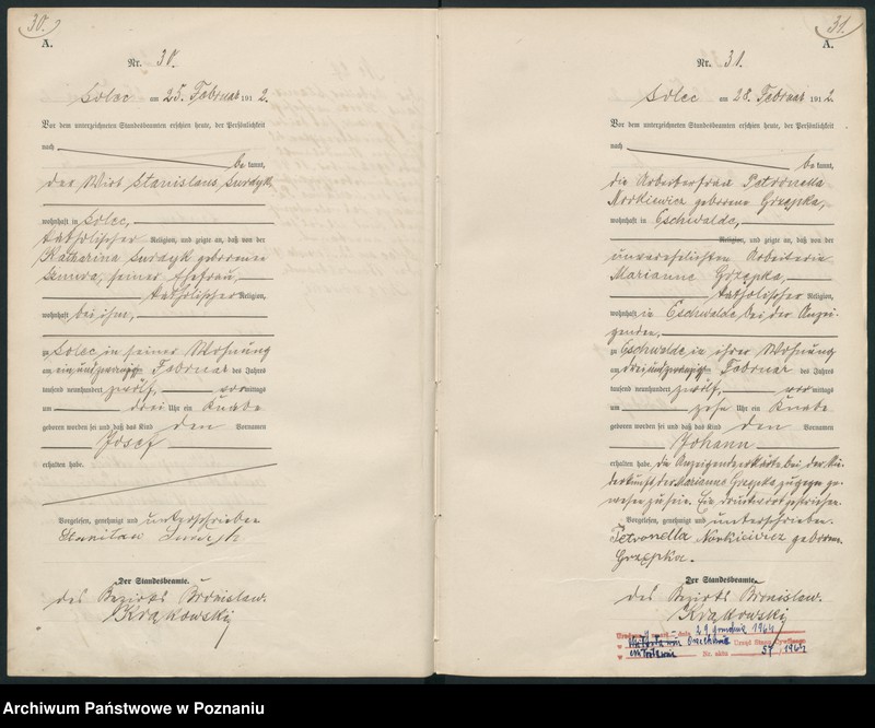 Obraz 18 z jednostki "Geburts-Haupt-Register"