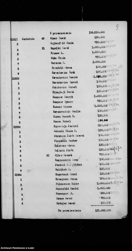 Obraz 12 z jednostki "Rejestr poborczy"