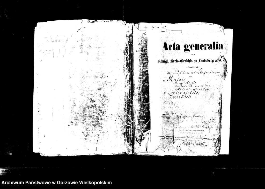 image.from.unit.number "Duplikate der Kirchenbücher von der Parochie Gralow: Gralow (Gralewo) mit Bergkolonie (Górki), Krieningswerder (Krzynka), Gralower Untermühle, Jahnsfelde (Janczewo), Zantoch (Santok)"