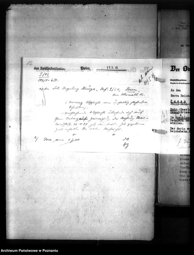 Obraz 16 z jednostki "Wohnungszuweisungen für Deutsche. Verdrängung der Polen."