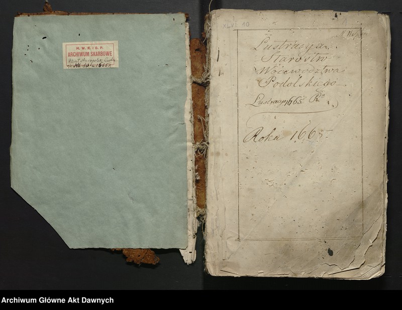 image.from.unit.number ""Lustracya Starostw Woiewodztwa Podolskiego Roku 1665""