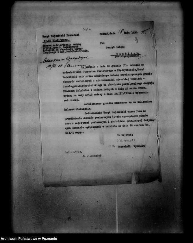 Obraz 13 z jednostki "/Sprawy parcelacji majątków ziemskich/"