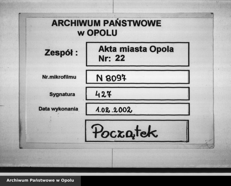 Obraz 1 z jednostki "Akta das Statut von der Stadt Oppeln betreffend"