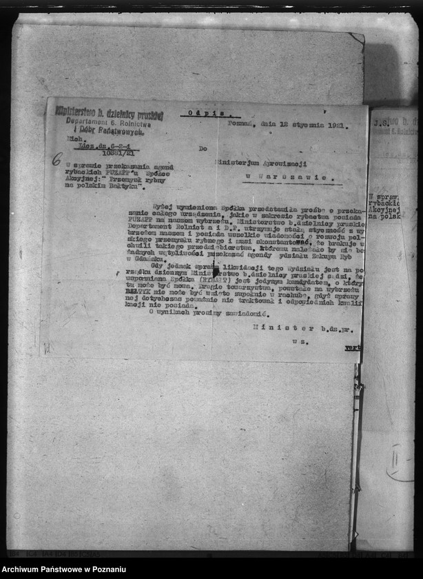 Obraz 10 z jednostki "Deleg. Departamentu Rolnictwa i D. Państw. Rybołówstwo"