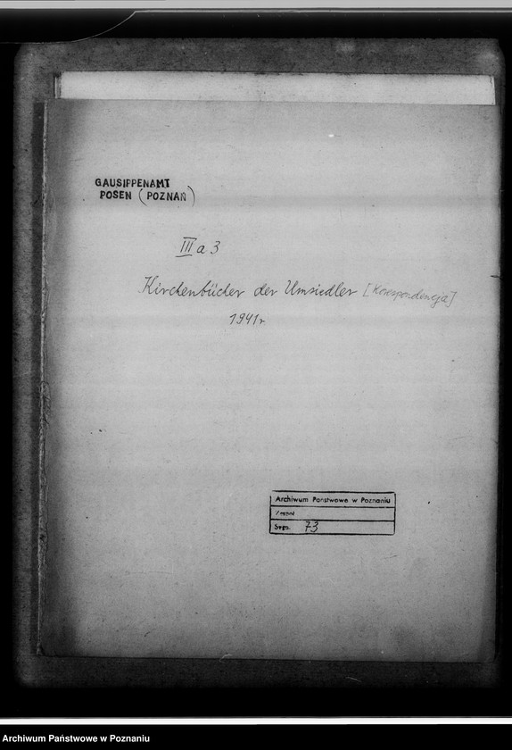 Obraz 4 z jednostki "Kirchenbücher der Umsiedler [korespondencja]"