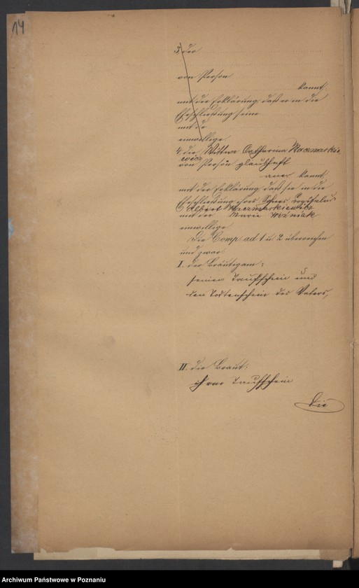 Obraz 16 z jednostki "Die von den Verlobten zum Aufgebot beigebrachten Urkunden pro 1877"