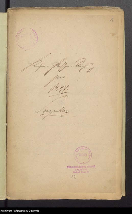 image.from.unit.number "Kirchen Rechnung der Sorquittenschen Kirche aller Einnahme und Ausgabe"
