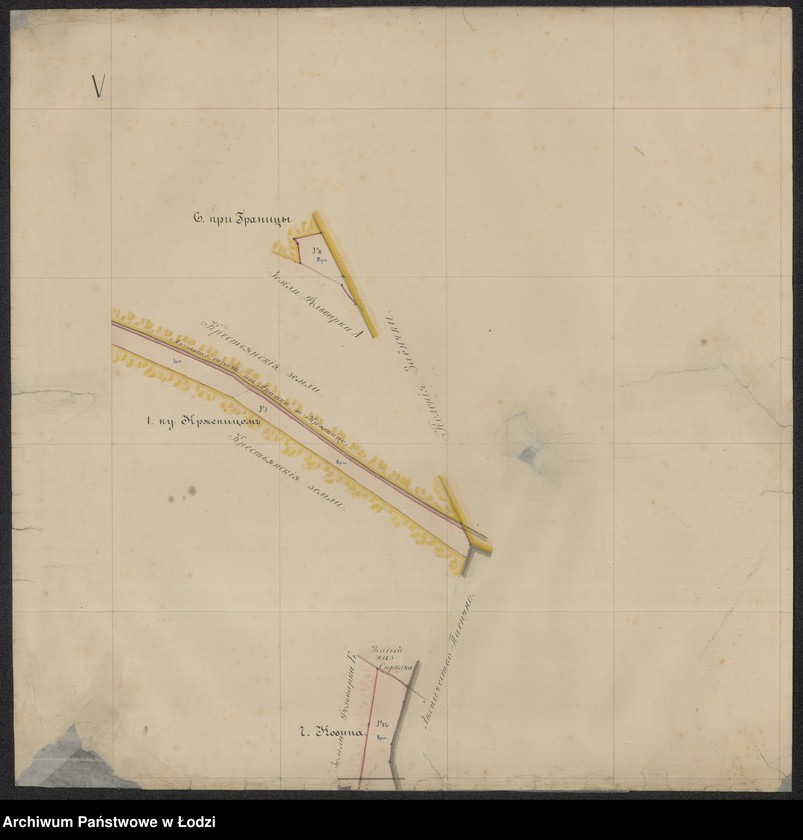 Obraz 4 z jednostki "Meževoj plan maìoratnago iměnìja Cecìelov Kališskoj Gubernìi Veljunskago Uězda"