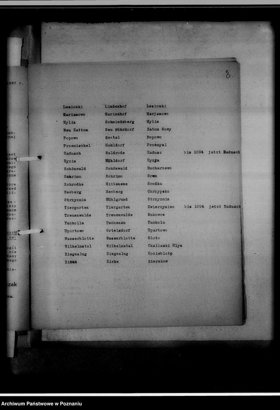 image.from.unit.number "Kreissippenamt Birnbaum [Międzychód]. Bücher evangelischer Kirchen, Altlutheraner, Bücher katholischer Kirchen, Zivilstandsregister, Seelenlisten, Zweitschriften"